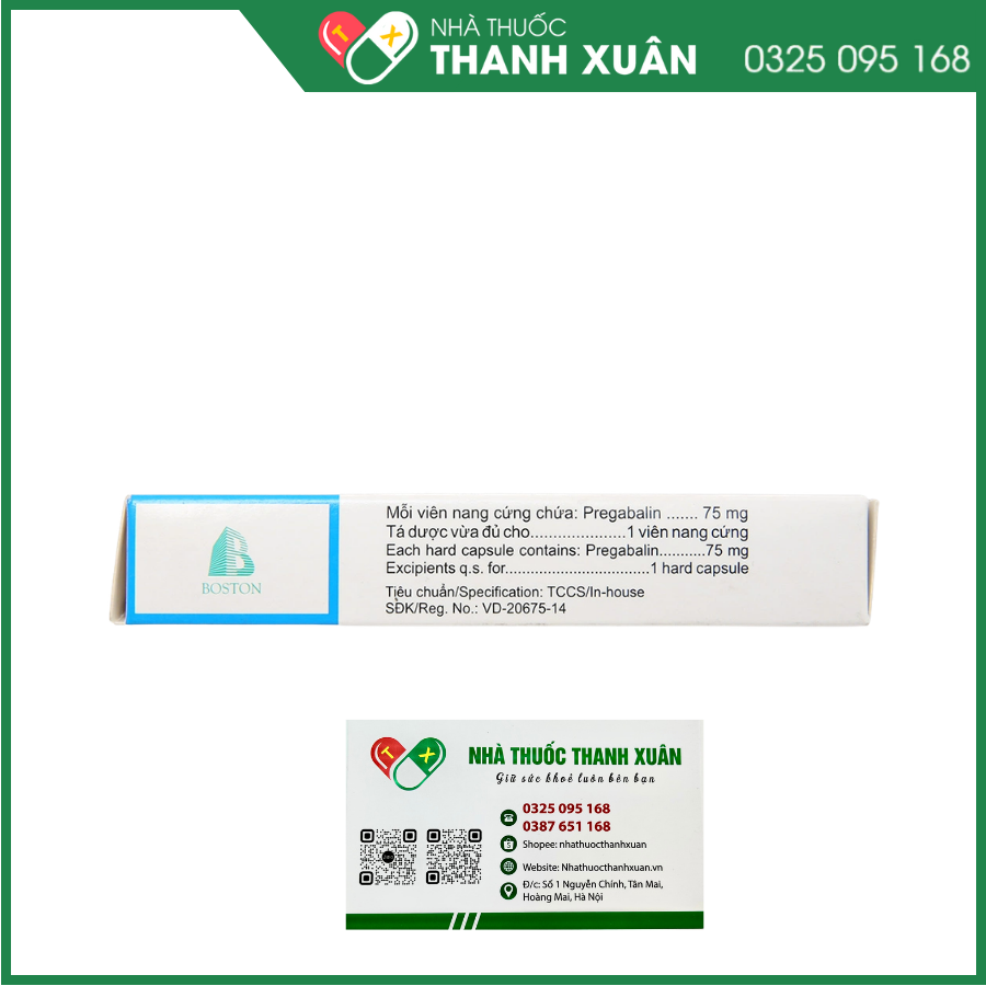 Neuralmin 75 điều trị đau thần kinh, động kinh, rối loạn lo âu